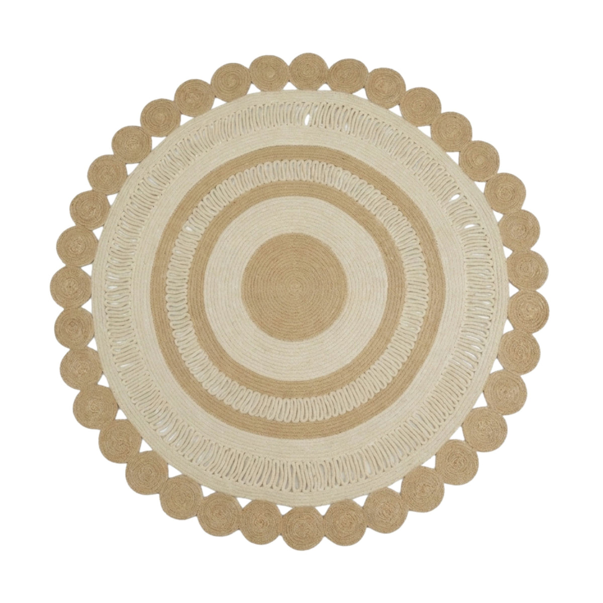 Mandala Floor rug 100 % jute