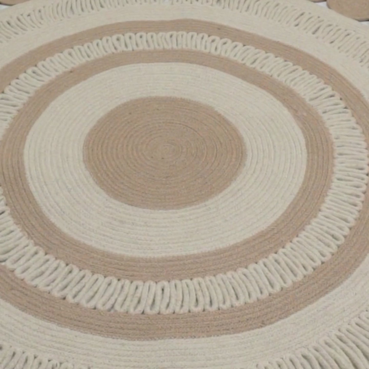 Mandala Floor rug 100 % jute